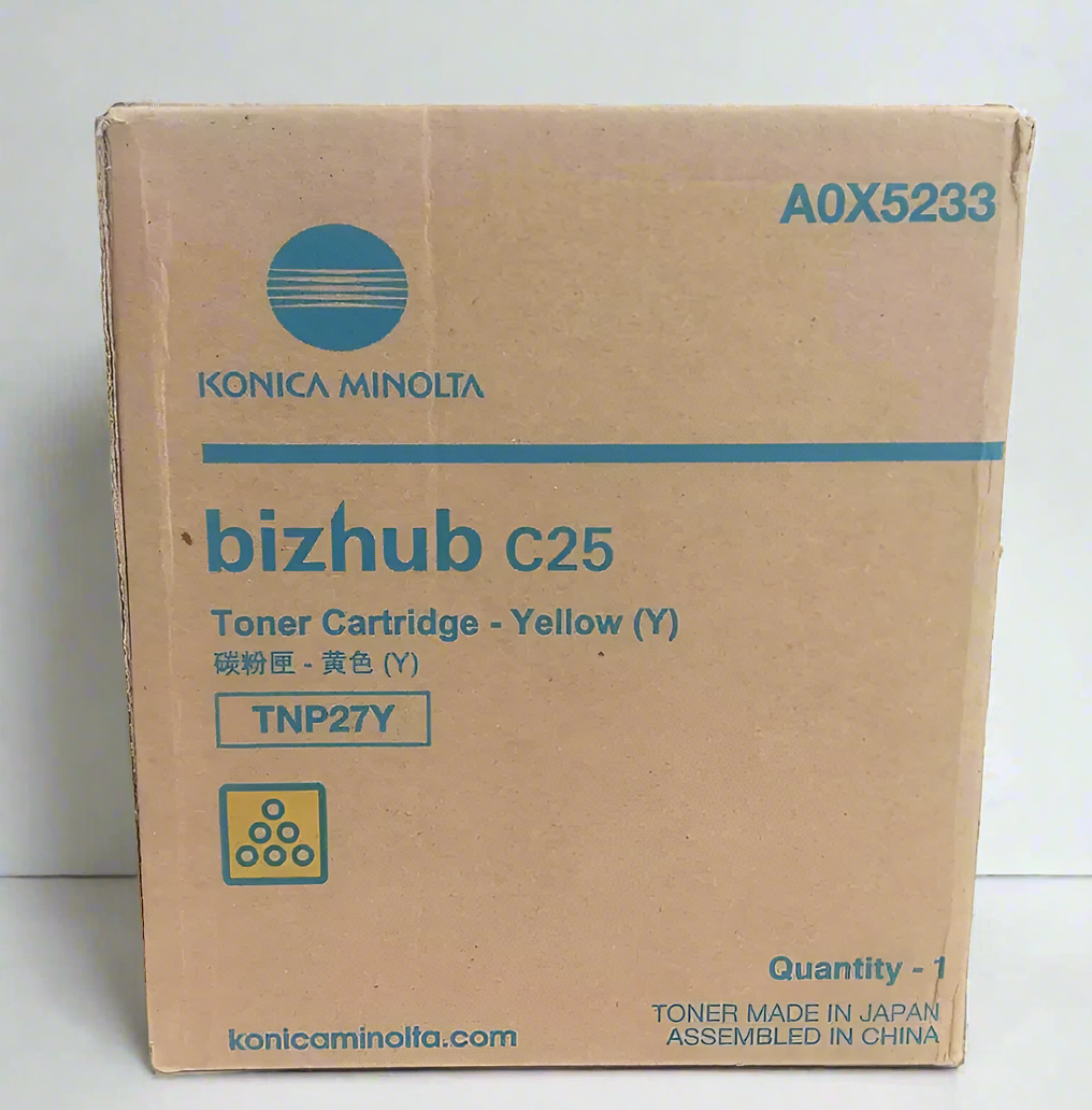 Genuine Konica Minolta OEM Toner - TNP27Y Yellow