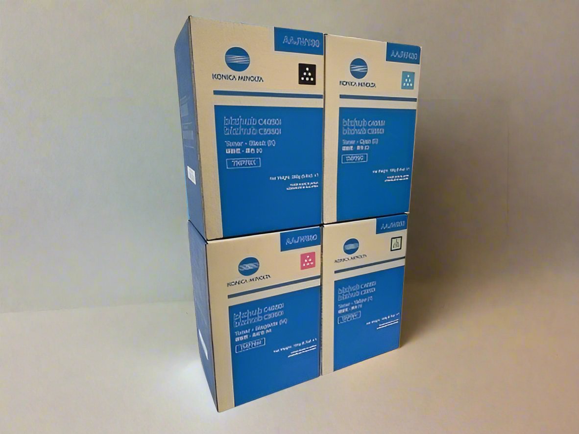 Genuine Konica Minolta OEM Toner Cartridge Set Cyan, Magenta, Yellow, Black - TNP79